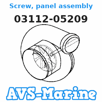 03112-05209 Screw, panel assembly Suzuki 