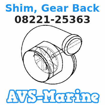 08221-25363 Shim, Gear Back Suzuki 