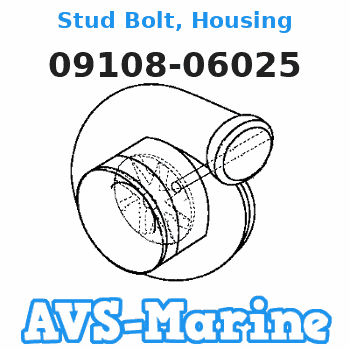 09108-06025 Stud Bolt, Housing Suzuki 