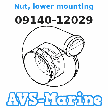 09140-12029 Nut, lower mounting Suzuki 