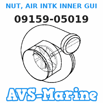 09159-05019 NUT, AIR INTK INNER GUIDE Suzuki 