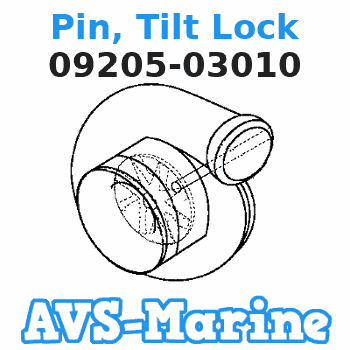 09205-03010 Pin, Tilt Lock Suzuki 