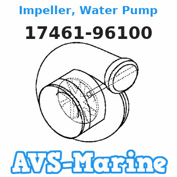 17461-96100 Impeller, Water Pump Suzuki 