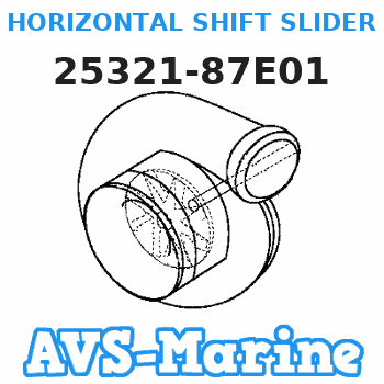 25321-87E01 HORIZONTAL SHIFT SLIDER Suzuki 