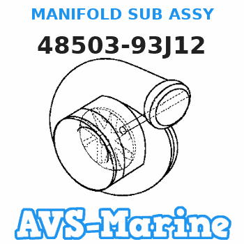 48503-93J12 MANIFOLD SUB ASSY Suzuki 
