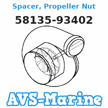 58135-93402 Spacer, Propeller Nut Suzuki 