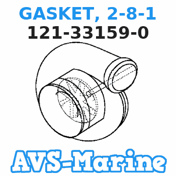 121-33159-0 GASKET, 2-8-1 Tohatsu 