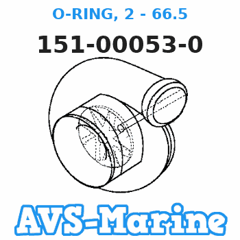 151-00053-0 O-RING, 2 - 66.5 Tohatsu 