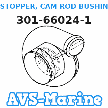 301-66024-1 STOPPER, CAM ROD BUSHING Tohatsu 