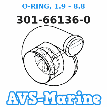 301-66136-0 O-RING, 1.9 - 8.8 Tohatsu 
