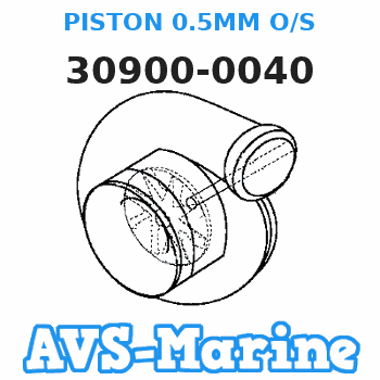 30900-0040 PISTON 0.5MM O/S Tohatsu 