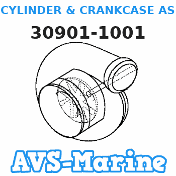 30901-1001 CYLINDER & CRANKCASE ASSY Tohatsu 