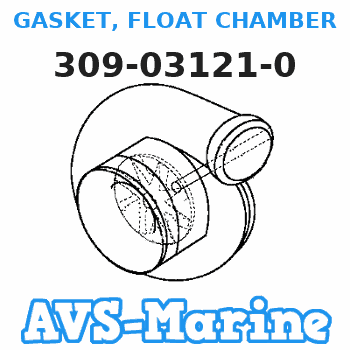 309-03121-0 GASKET, FLOAT CHAMBER Tohatsu 
