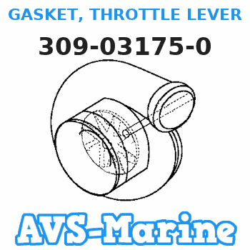 309-03175-0 GASKET, THROTTLE LEVER Tohatsu 