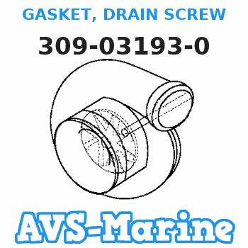 309-03193-0 GASKET, DRAIN SCREW Tohatsu 