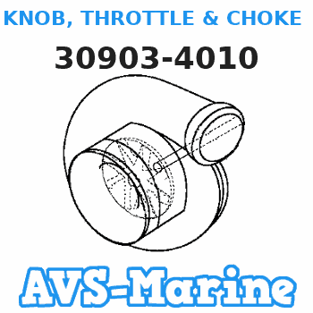 30903-4010 KNOB, THROTTLE & CHOKE LEVERS Tohatsu 