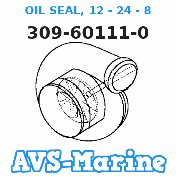 309-60111-0 OIL SEAL, 12 - 24 - 8 Tohatsu 