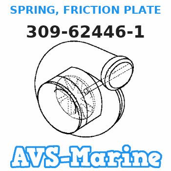 309-62446-1 SPRING, FRICTION PLATE Tohatsu 