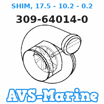 309-64014-0 SHIM, 17.5 - 10.2 - 0.2 Tohatsu 