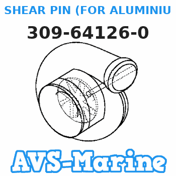 309-64126-0 SHEAR PIN (FOR ALUMINIUM PROP.) Tohatsu 