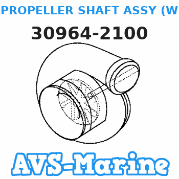 30964-2100 PROPELLER SHAFT ASSY (W/PRESSED-IN BEVEL GEAR A) Tohatsu 
