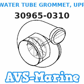 30965-0310 WATER TUBE GROMMET, UPPER Tohatsu 
