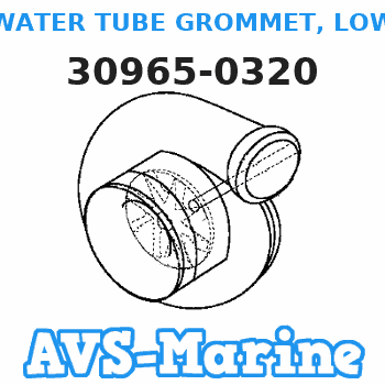 30965-0320 WATER TUBE GROMMET, LOWER Tohatsu 