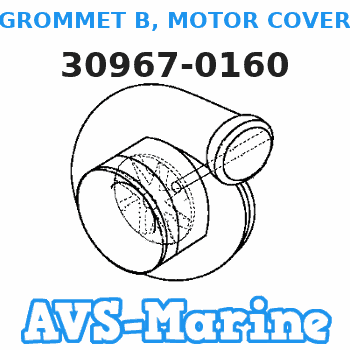 30967-0160 GROMMET B, MOTOR COVER Tohatsu 