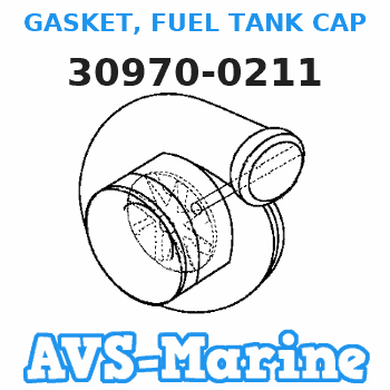 30970-0211 GASKET, FUEL TANK CAP Tohatsu 
