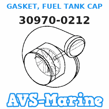 30970-0212 GASKET, FUEL TANK CAP Tohatsu 