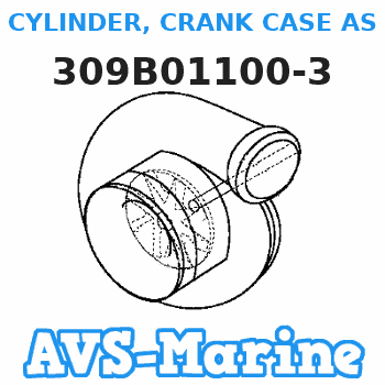 309B01100-3 CYLINDER, CRANK CASE ASSY Tohatsu 