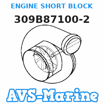309B87100-2 ENGINE SHORT BLOCK Tohatsu 