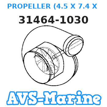 31464-1030 PROPELLER (4.5 X 7.4 X 3) Tohatsu 