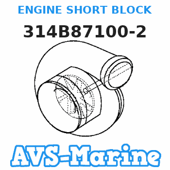 314B87100-2 ENGINE SHORT BLOCK Tohatsu 
