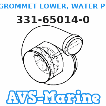 331-65014-0 GROMMET LOWER, WATER PIPE Tohatsu 
