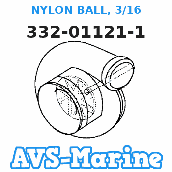 332-01121-1 NYLON BALL, 3/16 Tohatsu 