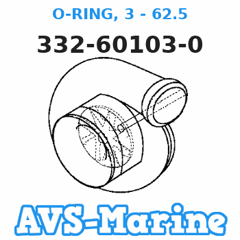 332-60103-0 O-RING, 3 - 62.5 Tohatsu 