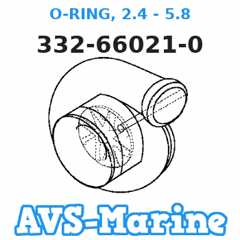 332-66021-0 O-RING, 2.4 - 5.8 Tohatsu 