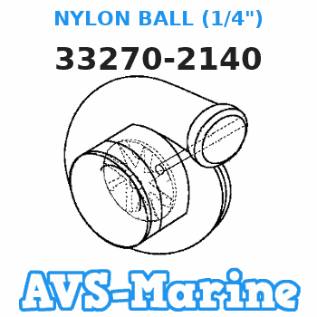 33270-2140 NYLON BALL (1/4") Tohatsu 