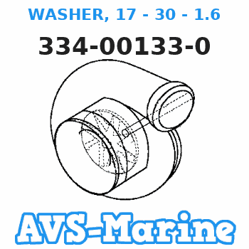 334-00133-0 WASHER, 17 - 30 - 1.6 Tohatsu 