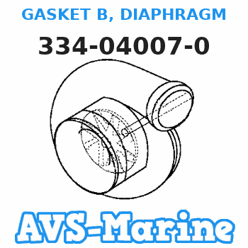 334-04007-0 GASKET B, DIAPHRAGM Tohatsu 