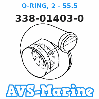 338-01403-0 O-RING, 2 - 55.5 Tohatsu 