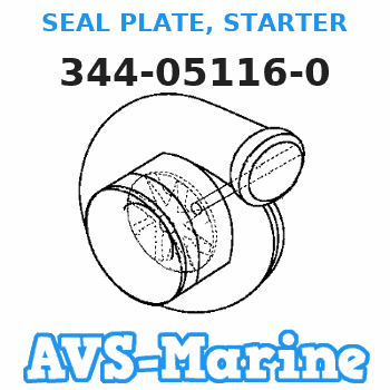 344-05116-0 SEAL PLATE, STARTER Tohatsu 