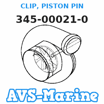 345-00021-0 CLIP, PISTON PIN Tohatsu 