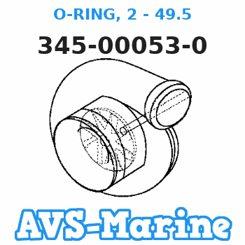 345-00053-0 O-RING, 2 - 49.5 Tohatsu 