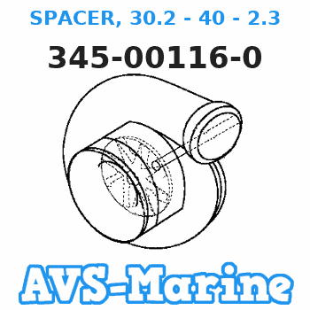 345-00116-0 SPACER, 30.2 - 40 - 2.3 Tohatsu 