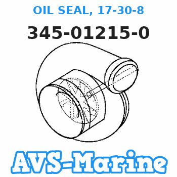 345-01215-0 OIL SEAL, 17-30-8 Tohatsu 