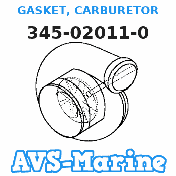 345-02011-0 GASKET, CARBURETOR Tohatsu 