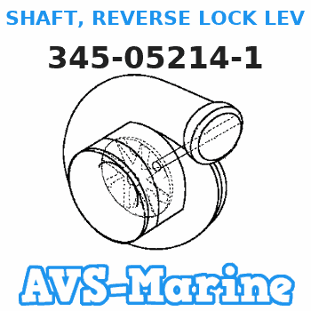 345-05214-1 SHAFT, REVERSE LOCK LEVER Tohatsu 