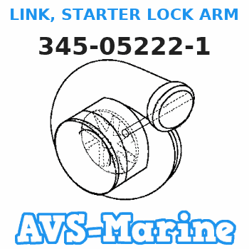 345-05222-1 LINK, STARTER LOCK ARM Tohatsu 